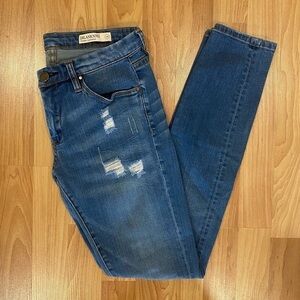 BLANK NYC Skinny Classique Distressed Denim Jeans, Size 29